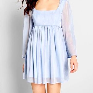 Mod cloth 60s blue baby doll dress